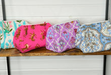 Load image into Gallery viewer, Quilted Cotton Cosmetic Bag