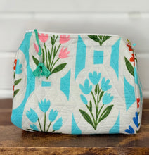 Load image into Gallery viewer, Quilted Cotton Cosmetic Bag