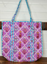 Load image into Gallery viewer, Quilted Cotton Reversible Large Tote Bags