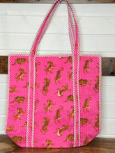 Load image into Gallery viewer, Quilted Cotton Reversible Large Tote Bags