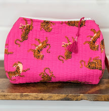 Load image into Gallery viewer, Quilted Cotton Cosmetic Bag
