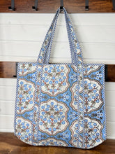 Load image into Gallery viewer, Quilted Cotton Reversible Large Tote Bags
