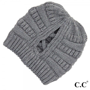 CC Beanie Crisscross Ponytail