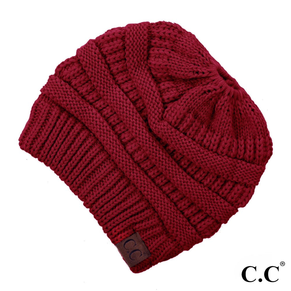 CC Messy Bun Beanie